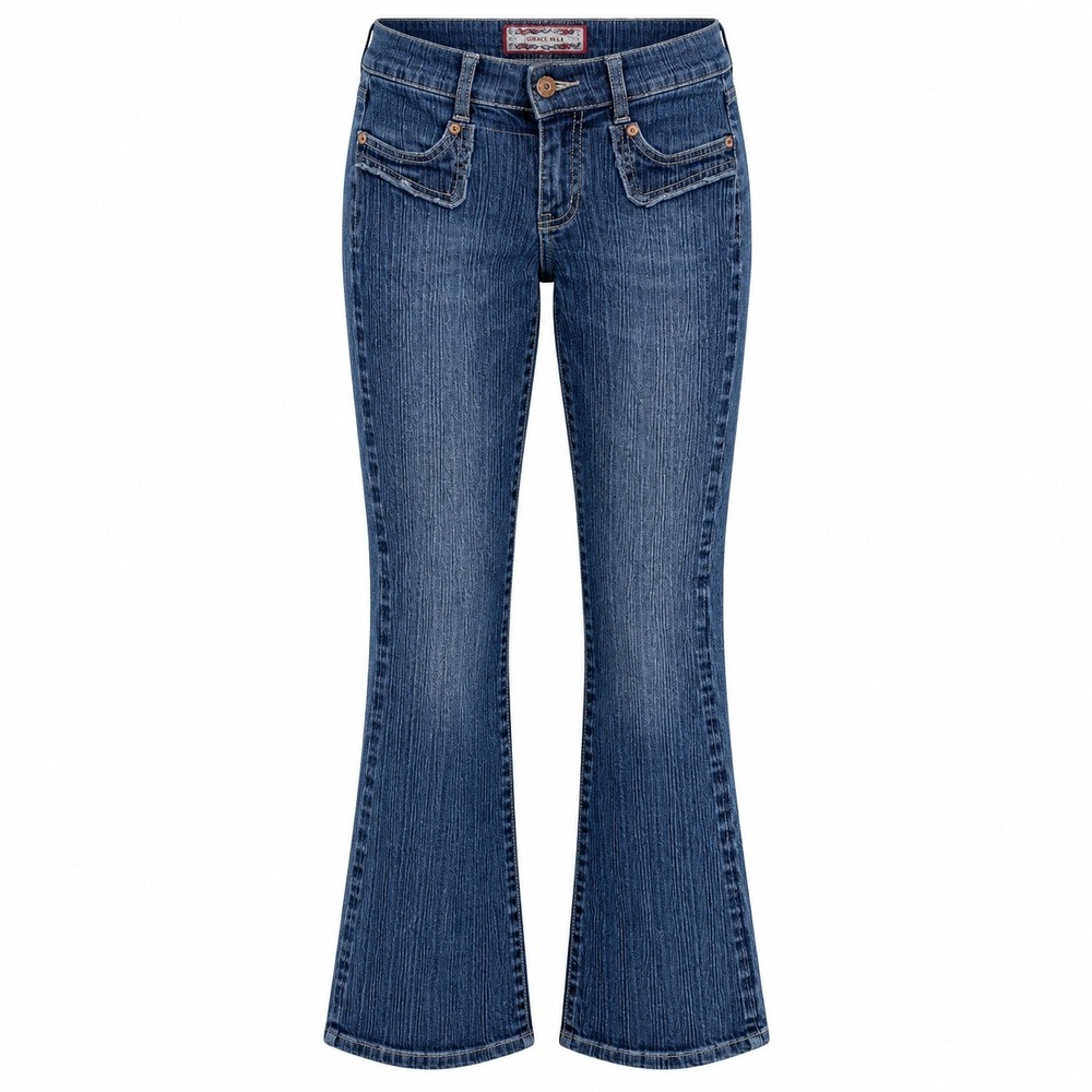 Vanilla Star Indie Sleaze Flared Jeans Womens Size 9 Festival Western Revival
